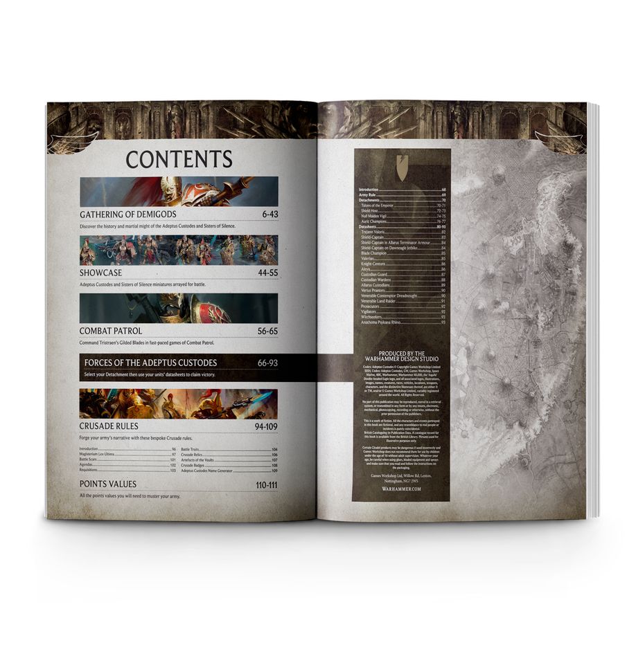 Warhammer 40K: Adeptus Custodes Codex