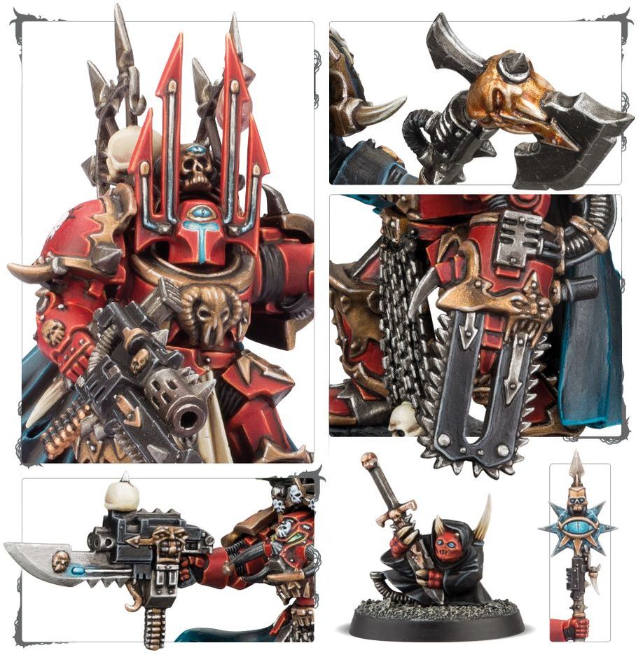 Chaos Space Marines: Chaos Lord/Sorcerer in Terminator Armour