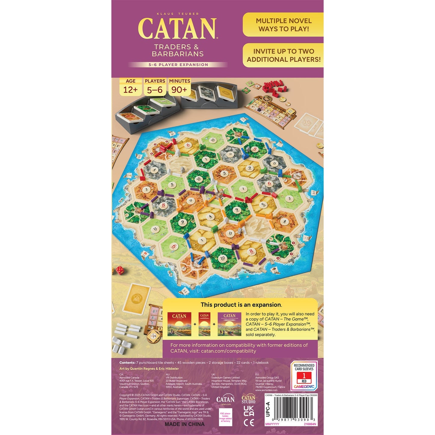 Catan Traders and Barbarians: 5-6 Player Expansions