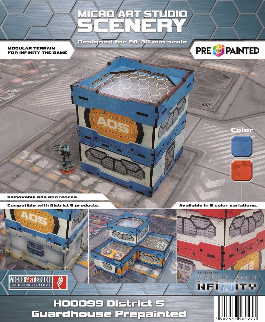 Micro Art Studio: District 5 Guardhouse (1) (Pre-painted) (blue)