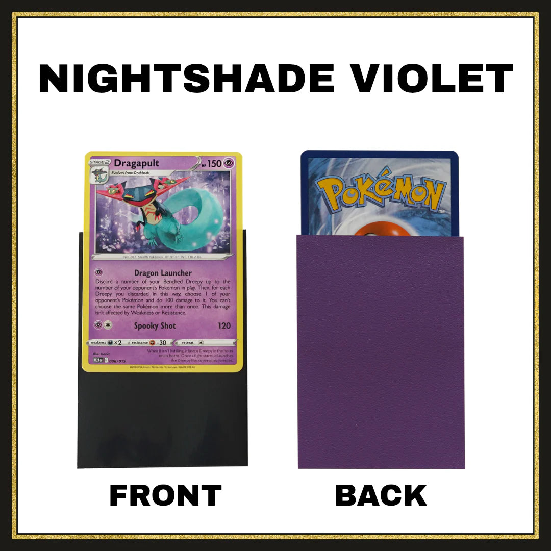 QAT Dual Matte Sleeves (Nightshade Violet)