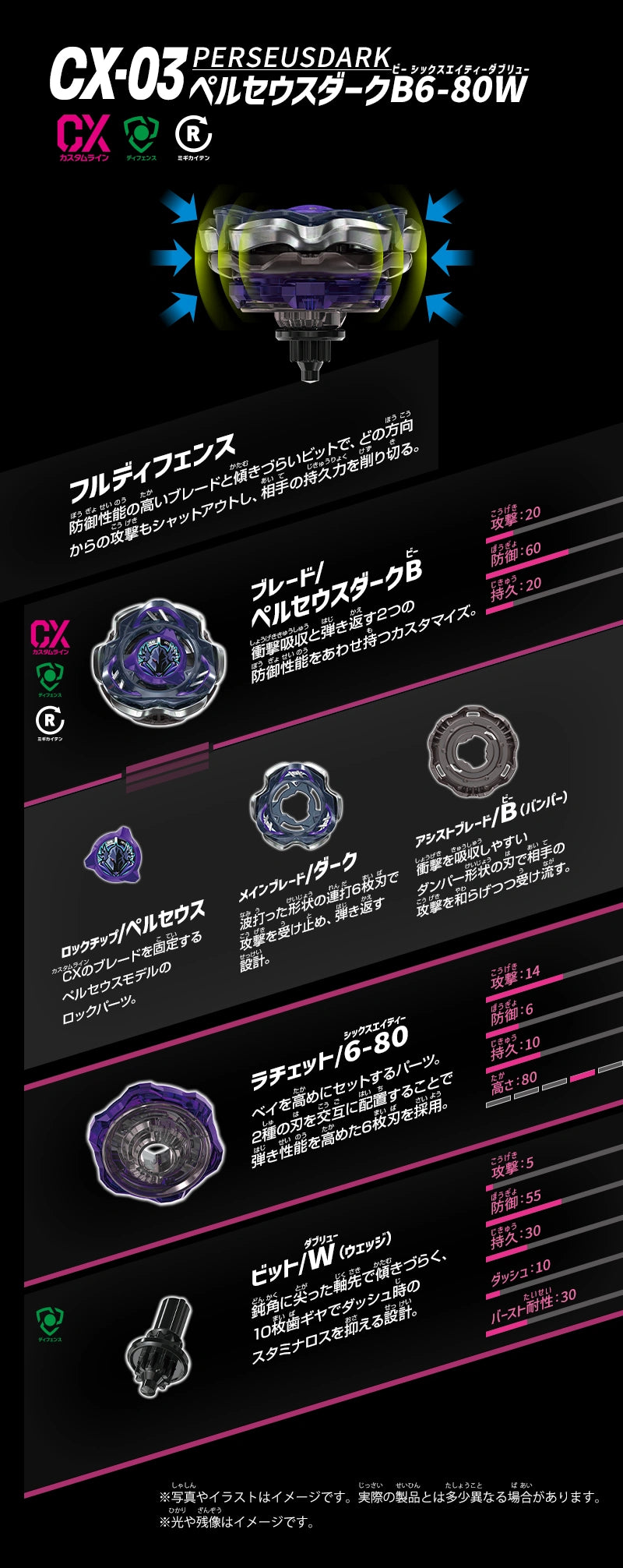 BeybladeX: CX-03 PERSEUSDARK
