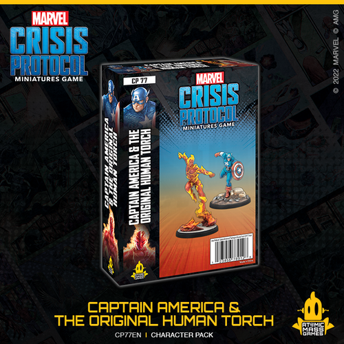 Marvel Crisis Protocol: Captain America and The Original human Torch