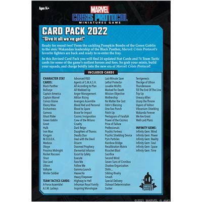 Marvel Crisis Protocol Card Pack 2022