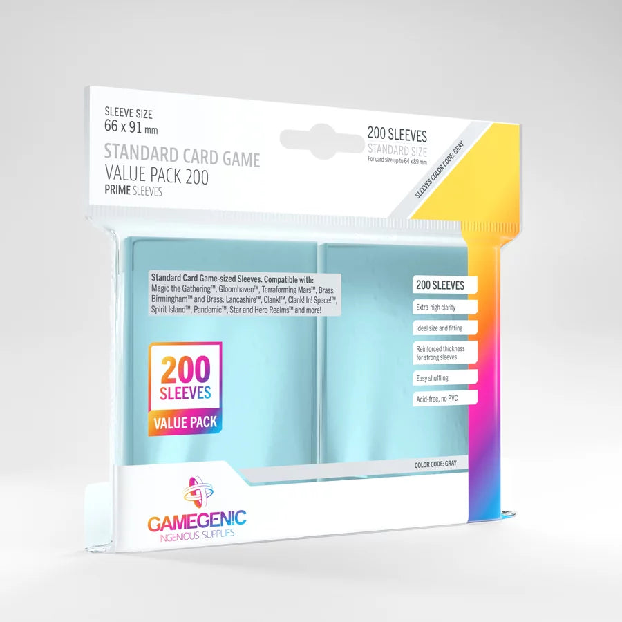 Gamegenic: Prime Value Pack Card Sleeves (200 Count)