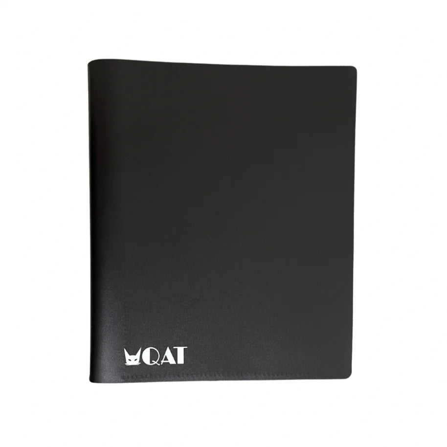 4-Pocket Starter Series Card Album w/ leather strap (Black)