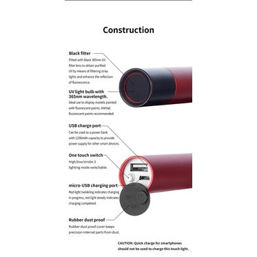 DSPIAE: UV-T Purple Flashlight