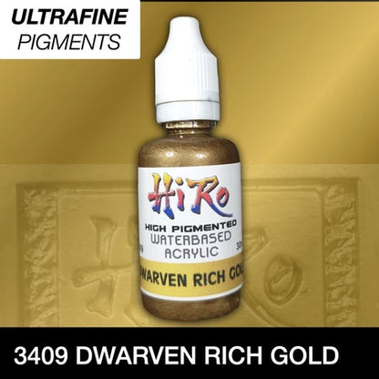 Hiro Paints: Metallics: Gold Tone Colors