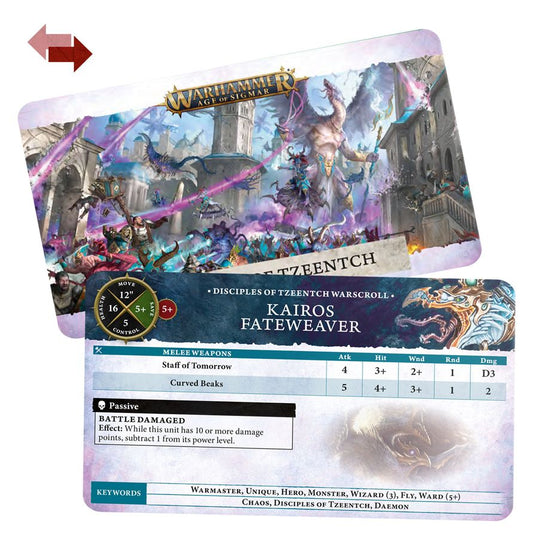 Warhammer AOS: Warscroll Cards - Disciples of Tzeentch (English)