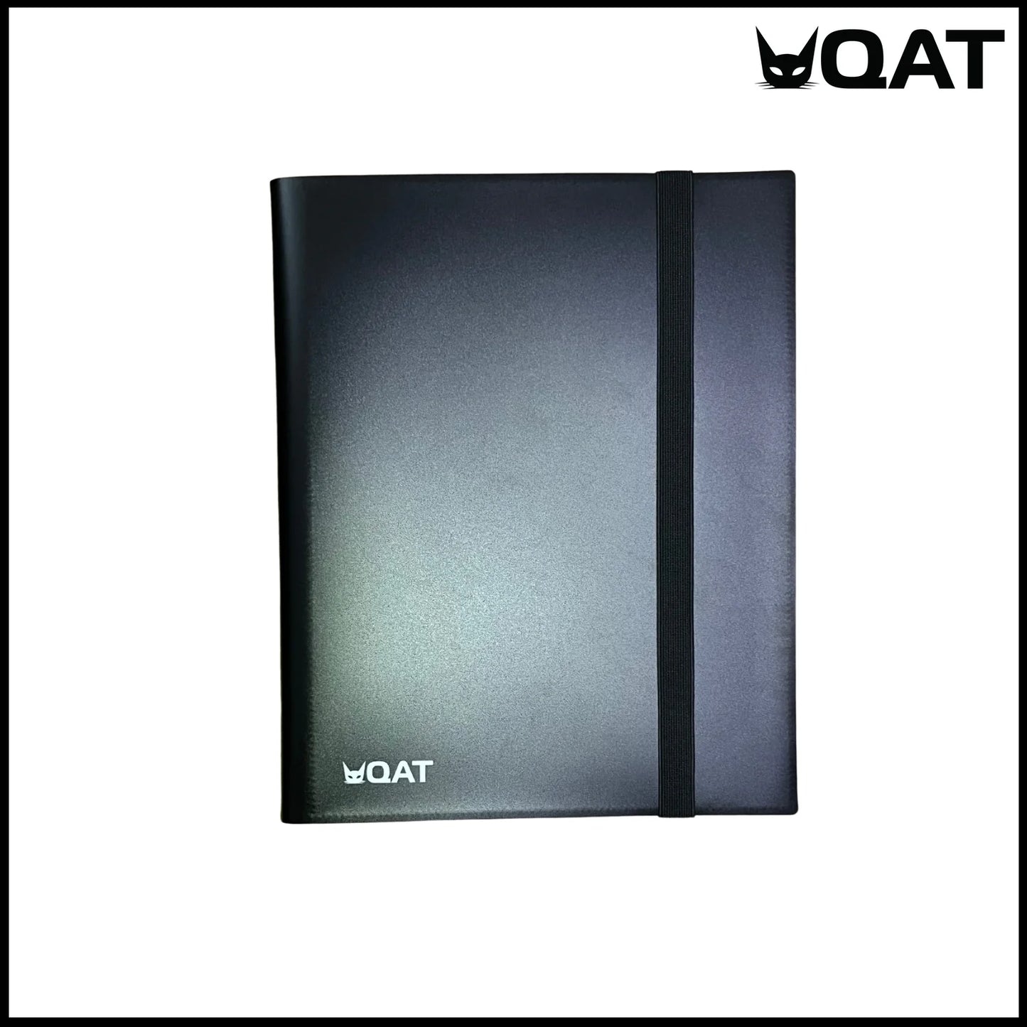 QAT: [BLACK] 9-Pocket Card Album with leather strap