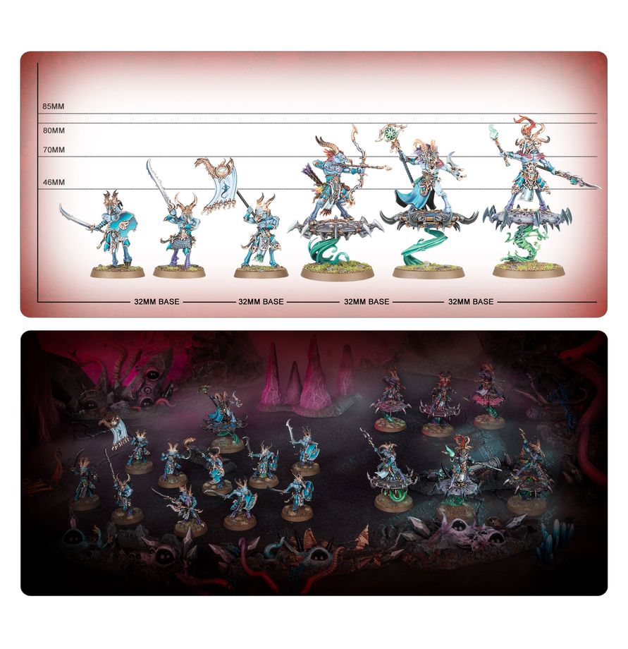 Warhammer AOS: Spearhead: Disciples of Tzeentch â€“ Tzaangor Warflock