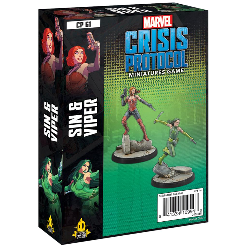 Marvel Crisis Protocol Sin and Viper