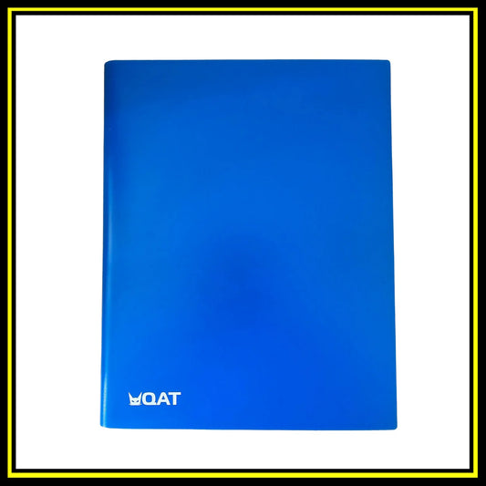 QAT 4 Card Page Binder (blue)
