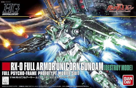 Gundam Unicorn: 1/144 HGUC RX-0 Full Armor Unicorn Gundam (Destroy Mode)