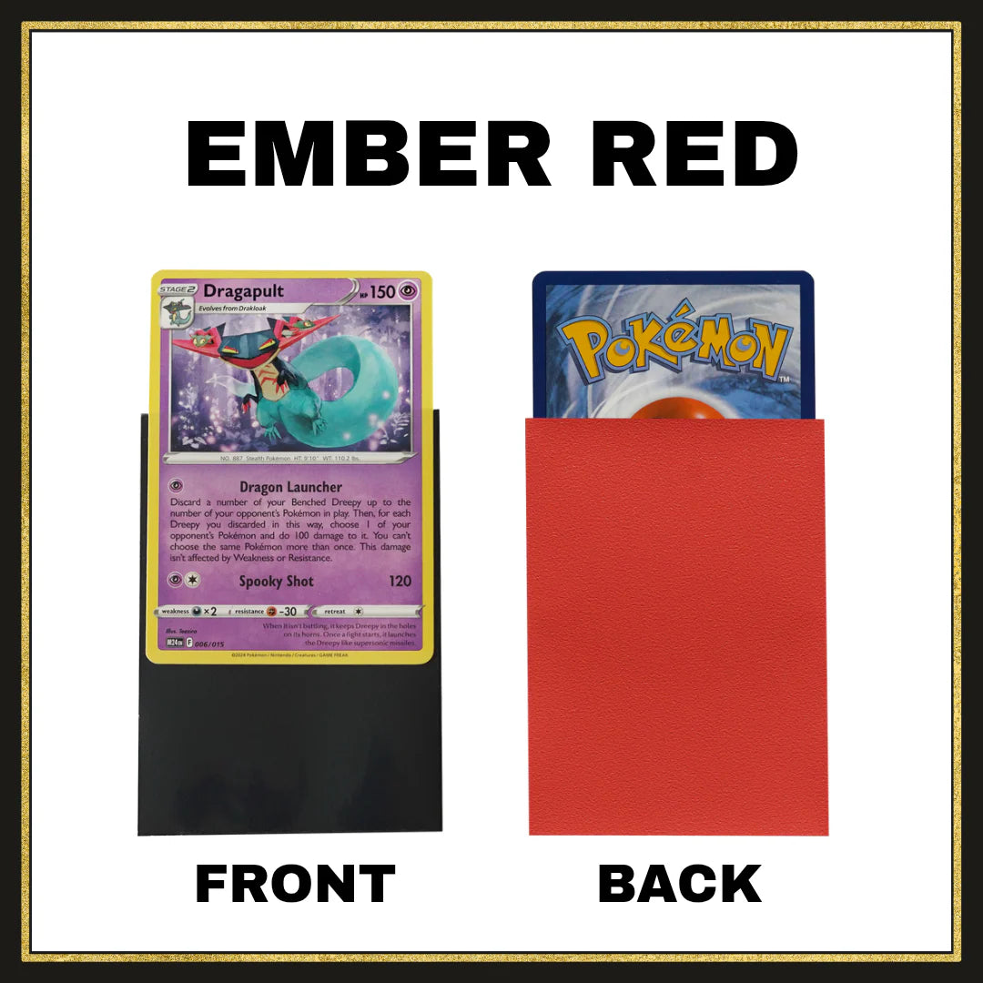 QAT Dual Matte Sleeves (Ember Red)