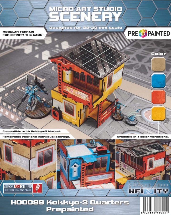 Micro Art Studio: Kokkyo-3 Quarters (2) (Pre-painted) (blue)