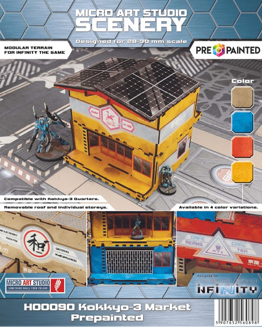 Micro Art Studio: Kokkyo-3 Market (2) (Pre-painted) (blue)