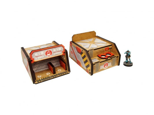 Micro Art Studio: Kokkyo-3  Subway Entrance (2) (Pre-painted) (beige)