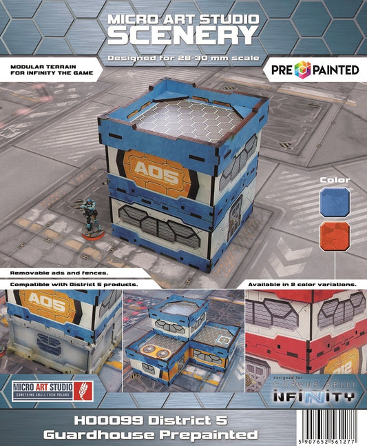 Micro Art Studio: District 5 Guardhouse (1) (Pre-painted) (blue)