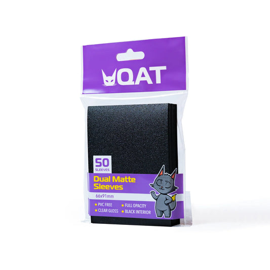 QAT Dual Matte Sleeves (Onyx Black)