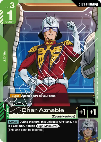 Gundam TCG: Zeon's Rush Start Deck Gundam Assemble Set [ST03A]