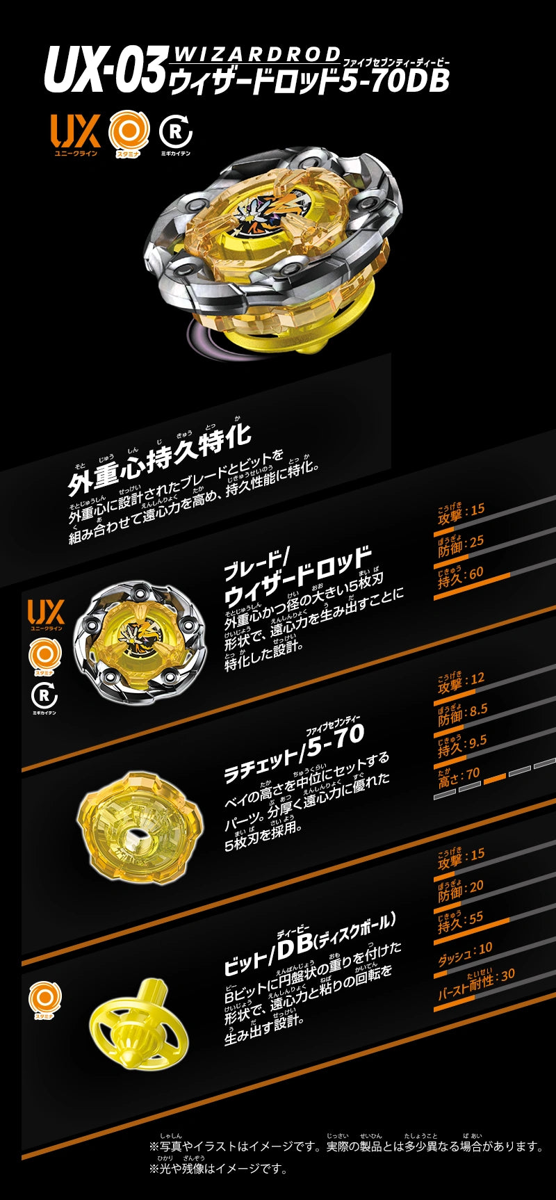 BeybladeX: UX-03 WizardRod