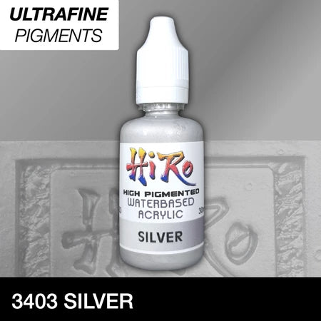 Hiro Paints: Metallics: Silver Tone Colors