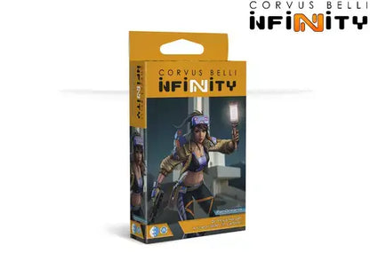 Infinity: PanOceania: Dr. Priya Harper, Archeo-raider (Plasma Carbine)