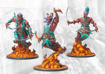 Conquest - Sorcerer Kings: Efreet Flamecasters/Sword Dancers Dual Kit