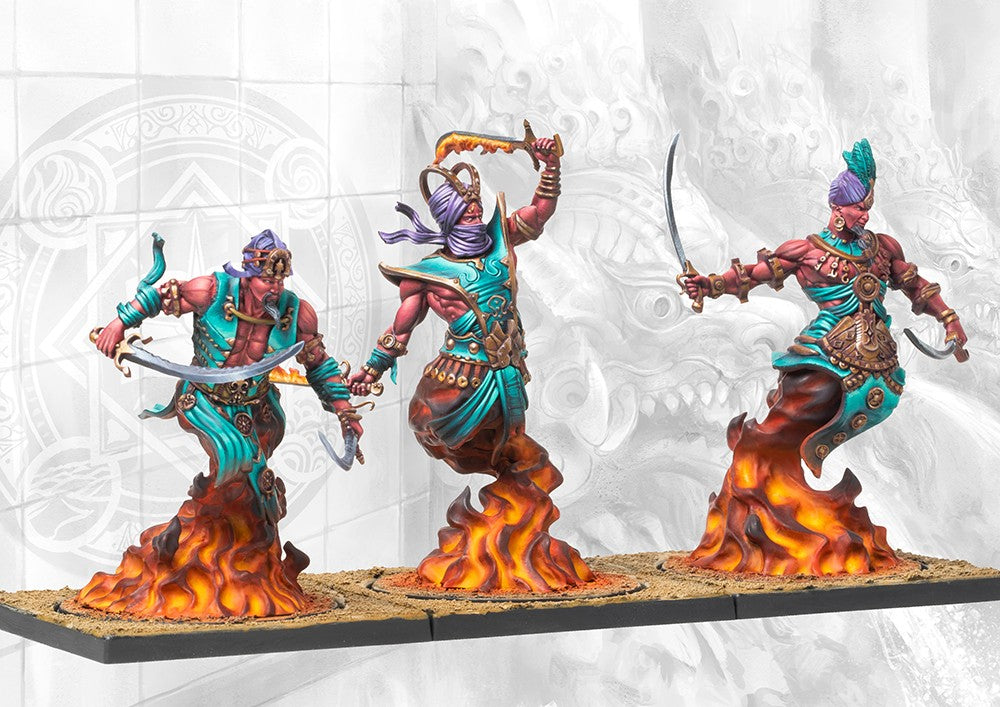 Conquest - Sorcerer Kings: Efreet Flamecasters/Sword Dancers Dual Kit