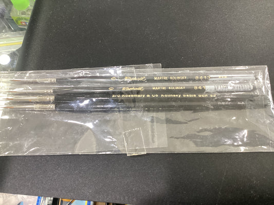 Kolinsky sable brushes size 0