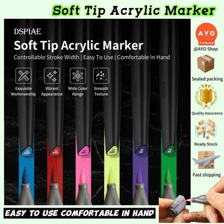 DSPIAE: Colour Master Soft-Tipped Markers Set