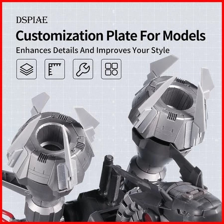 DSPIAE: Plastic Plates For Modeling Packs of 3